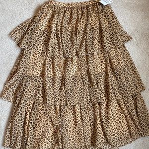 Rachel Parcell leopard print skirt
